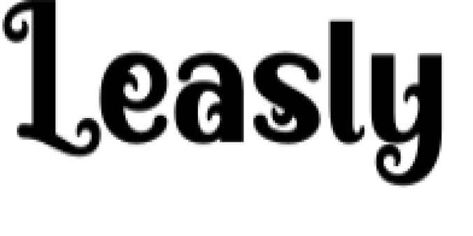Leasly Font Preview