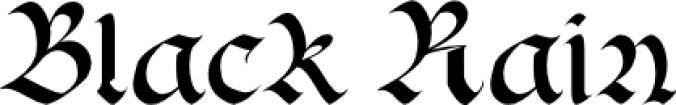 Black Rai Font Preview