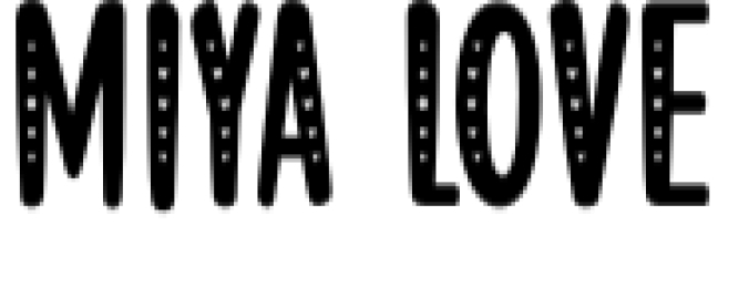 Miya Love Font Preview