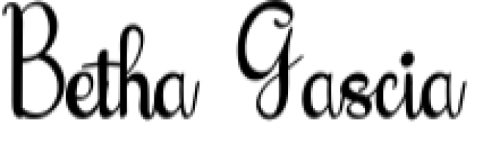 Betha Gascia Font Preview