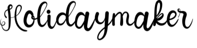 Holiday Maker Font Preview
