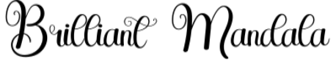 Brilliant Mandala Font Preview
