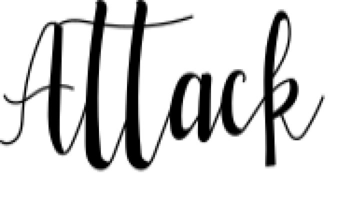 Attack Font Preview