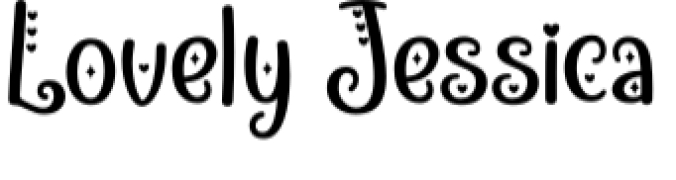 Lovely Jessica Font Preview