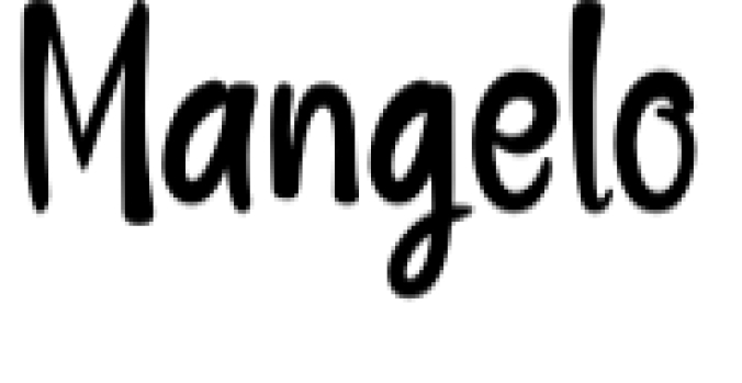 Mangelo Font Preview