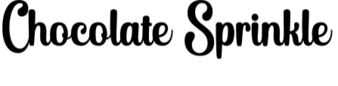 Chocolate Sprinkle Font Preview