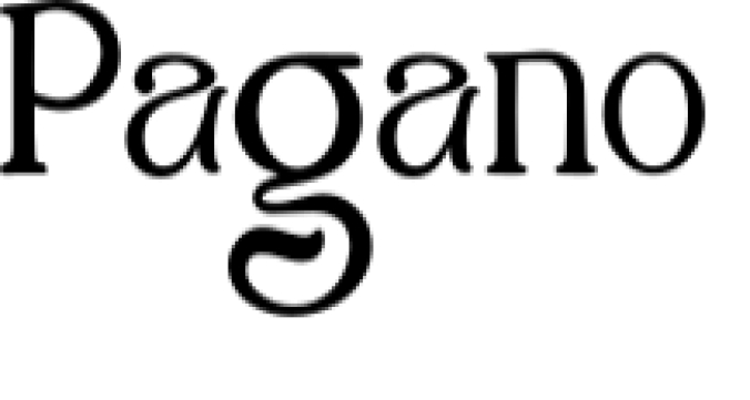 Pagano Font Preview