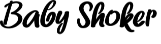 Baby Shoker Font Preview