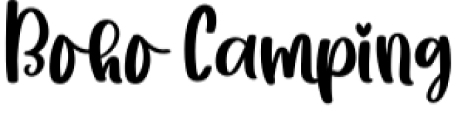 Boho Camping Font Preview