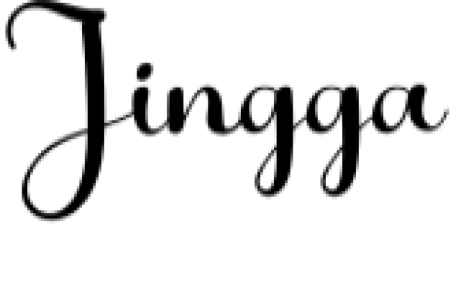 Jingga Font Preview