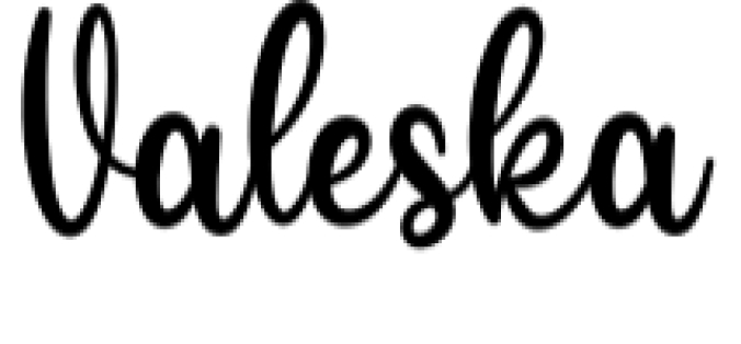 Valeska Font Preview