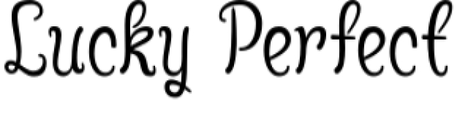 Lucky Perfect Font Preview