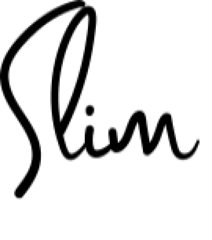 Slim Font Preview