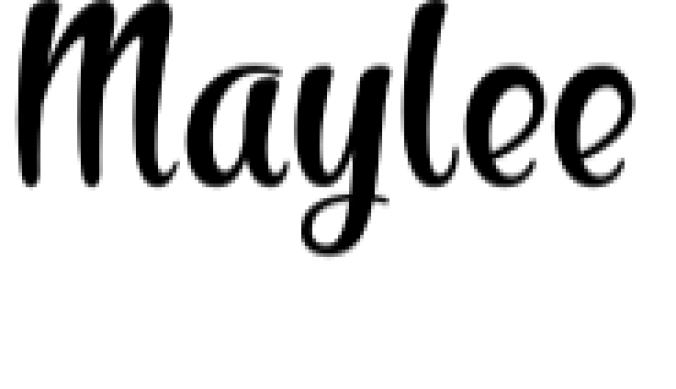 Maylee Font Preview