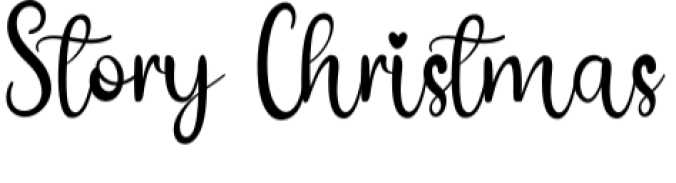 Story Christmas Font Preview