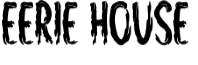 Eerie House Font Preview