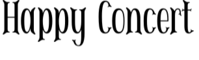 Happy Concert Font Preview