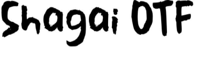 Shagai Font Preview