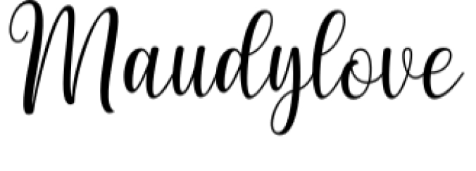 Maudylove Font Preview