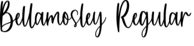 Bellamosley Font Preview