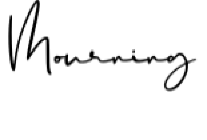 Mourning Font Preview