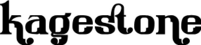 Kagestone Font Preview