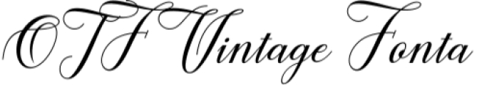 Vintage Fonta Font Preview