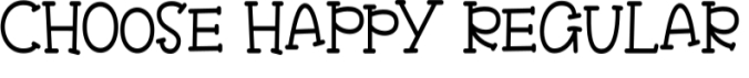Choose Happy Font Preview