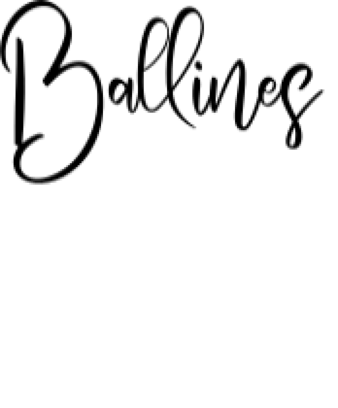 Ballines Font Preview