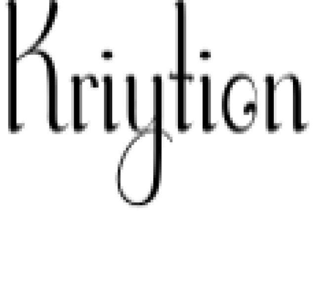 Kriytion Font Preview