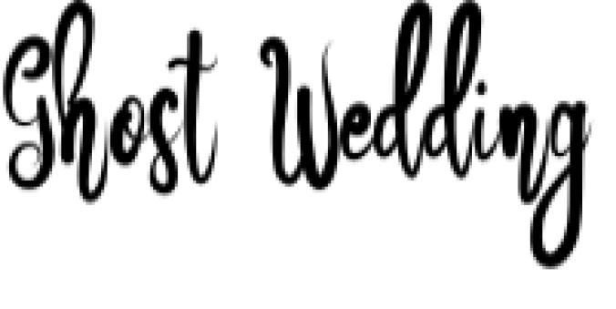 Ghost Wedding Font Preview