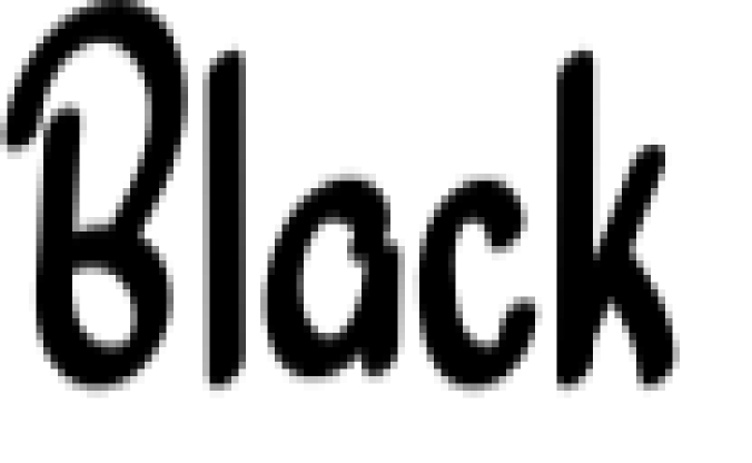 Black Font Preview