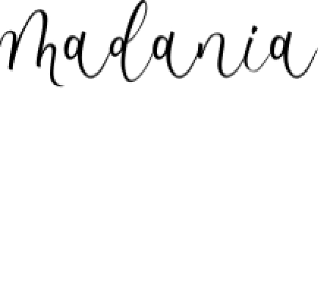 Madania Font Preview