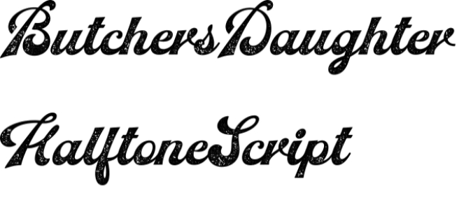 Butcher's Daughter Font Preview