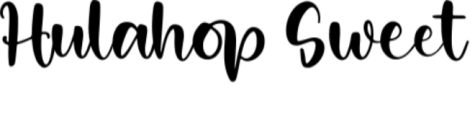 Hulahop Sweet Font Preview