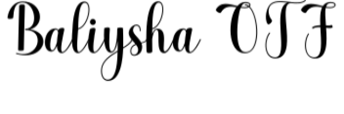Baliysha Font Preview