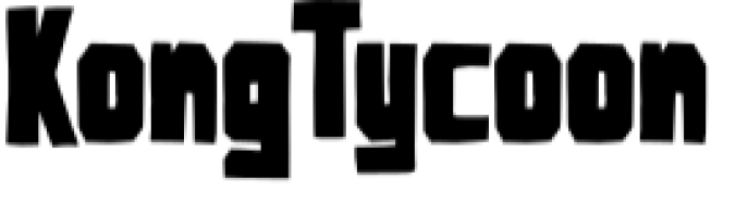 Kong Tycoon Font Preview