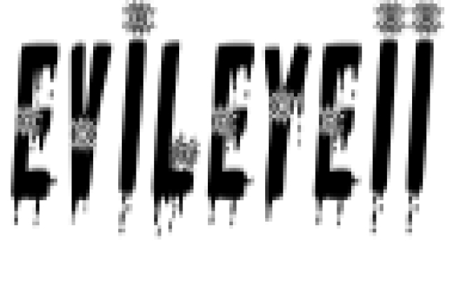 Evil Eye II Font Preview