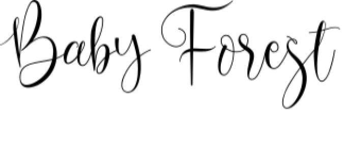 Baby Forest Font Preview