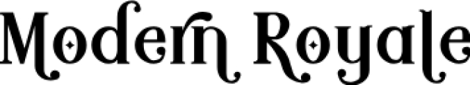 Modern Royale Font Preview
