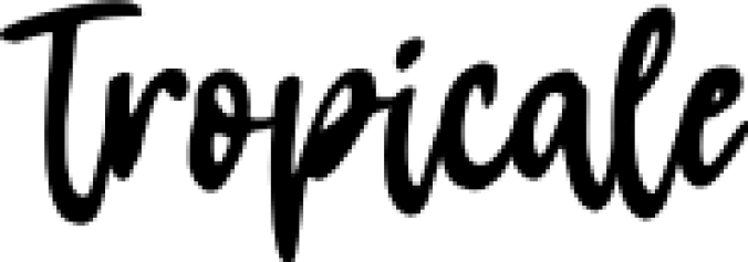 Tropicale Font Preview
