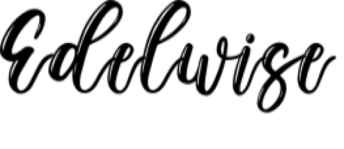 Edelwise Script Font Preview