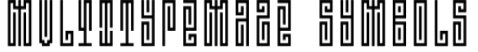 MultuType Maze Symbols Font Preview