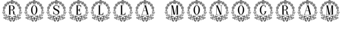 Rosella Monogram Font Preview