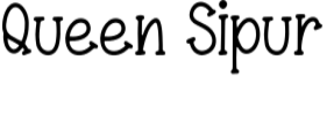 Queen Sipur Font Preview