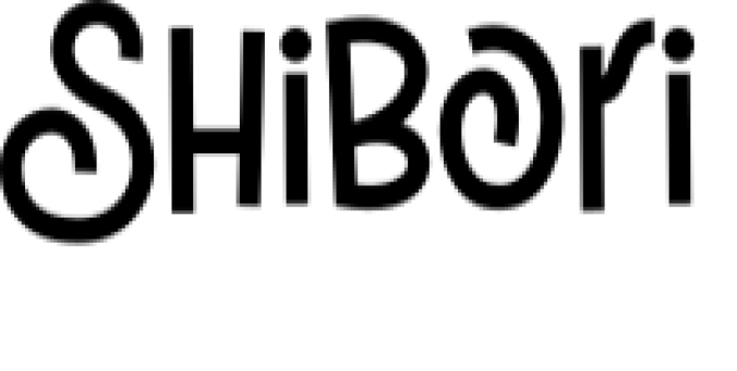 Shibori Font Preview