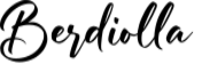 Berdiolla Font Preview