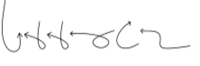 Arrows Font Preview