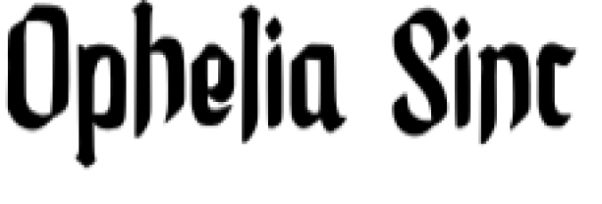 Ophelia Font Preview