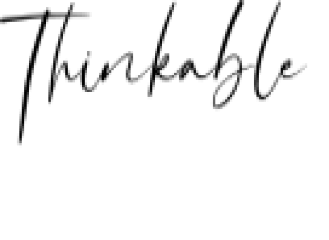 Thinkable Font Preview